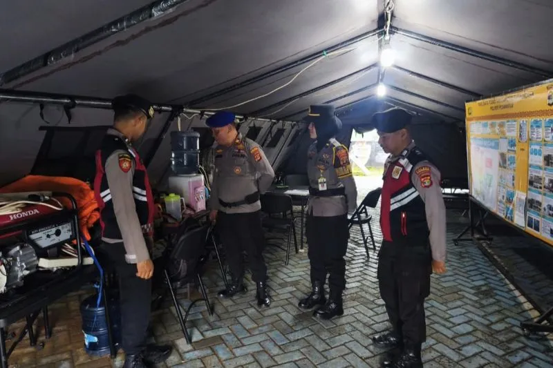 Polres Pesawaran Perkuat Kesiapan Posko Darurat untuk Antisipasi Bencana Alam