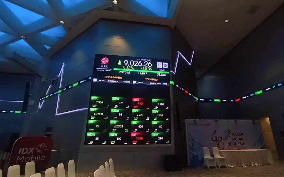 Sejumlah Saham Catat Kenaikan Dua Digit, LMPI hingga INAI Masuk Top Gainers Perdagangan 23 Januari 2026