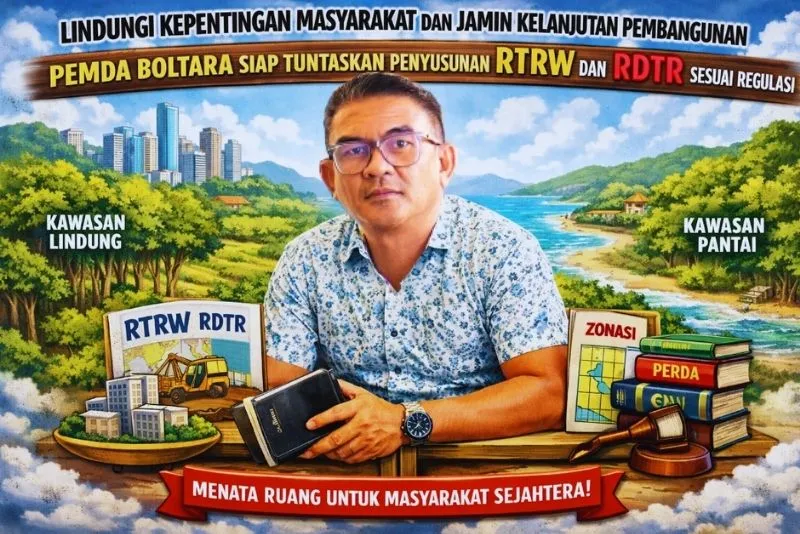 Pemkab Bolaang Mongondow Utara Lanjutkan Tahapan Legislasi RTRW dan RDTR Ibu Kota Kabupaten