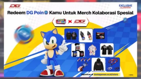 Telkomsel Gandeng SEGA, Top Up di Dunia Games Bisa Ditukar Merchandise Sonic Rumble Mulai 6 Februari 2026