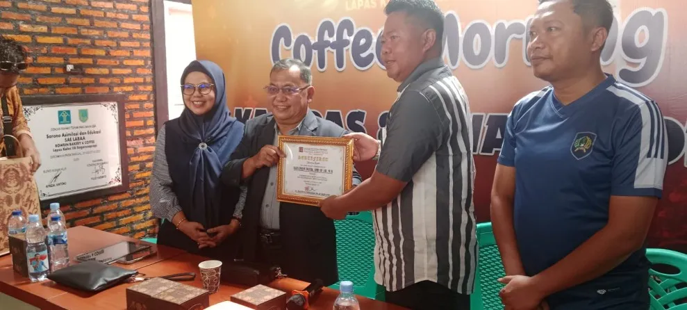 Lapas Kelas IIA Bagansiapiapi Gelar Coffee Morning dengan Jurnalis untuk Dorong Keterbukaan Informasi