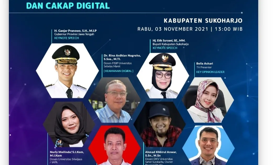 Webinar Kominfo Bahas Empat Pilar Literasi Digital untuk Pendidik di Sukoharjo