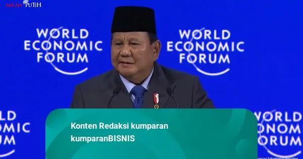 Prabowo Paparkan Kinerja Ekonomi Indonesia di WEF 2026: Pertumbuhan di Atas 5% dan Inflasi 2–3%