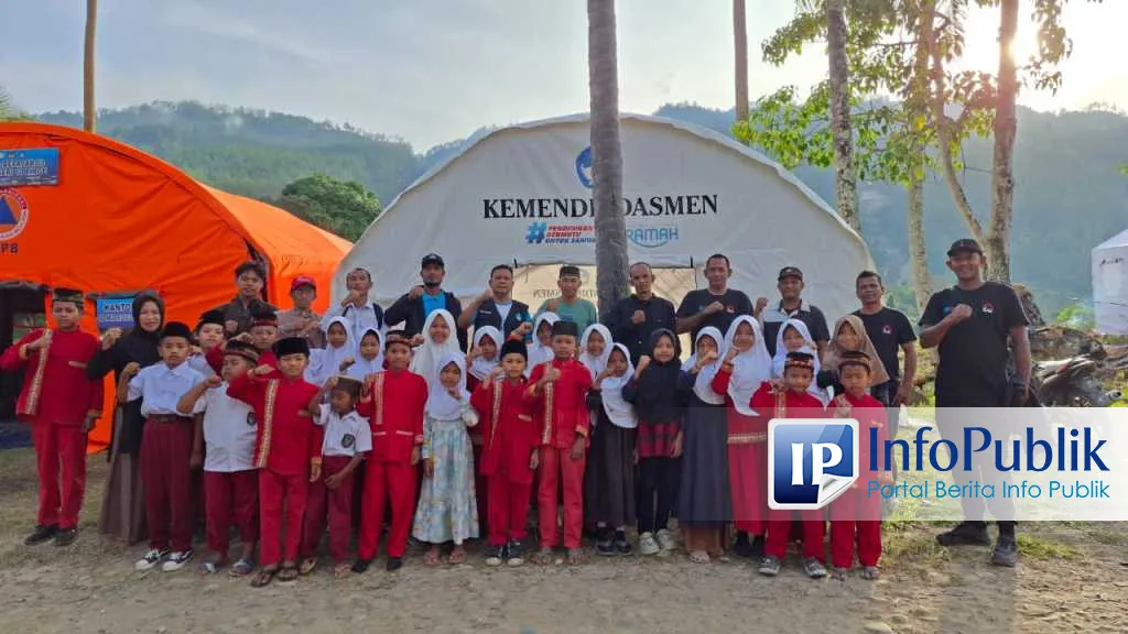 Kemendikdasmen Pasang 50 Tenda Belajar Darurat di Aceh untuk Pemulihan Pendidikan Pascabencana