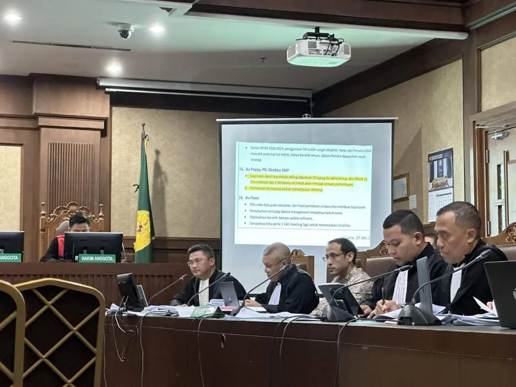 Kuasa Hukum Nadiem Pertanyakan Keabsahan Audit Kerugian Negara dalam Sidang Chromebook