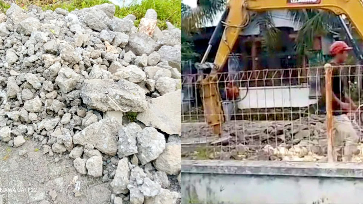 Jalan Beton di Desa Mori Bojonegoro Dibongkar, Warga Soroti Dugaan Mutu Cor yang Rapuh
