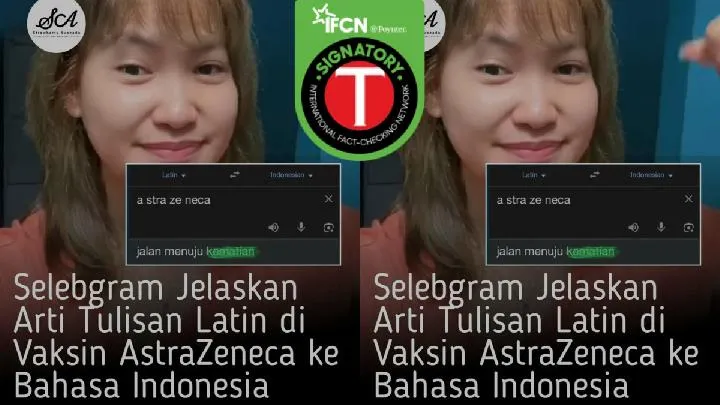 Klaim Nama AstraZeneca Berarti “Jalan Menuju Kematian” Dinilai Keliru