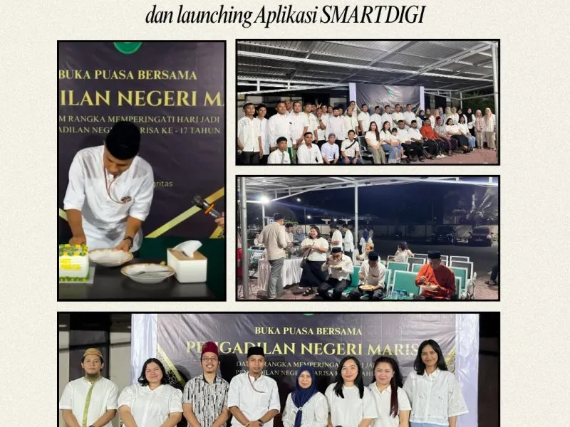 PN Marisa Peringati Hari Jadi ke-17 dan Luncurkan Aplikasi Administrasi Digital Smartdigi