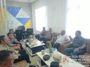 Kapolsek Perdagangan Koordinasi dengan Forkopimcam Bandar untuk Perkuat Kamtibmas dan Pemberantasan Narkoba