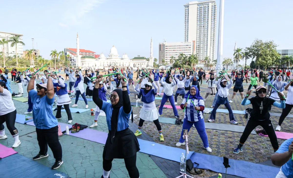 Ratusan Warga Ikuti Panbil Wellness Weekend di Lapangan Engku Putri Batam Center