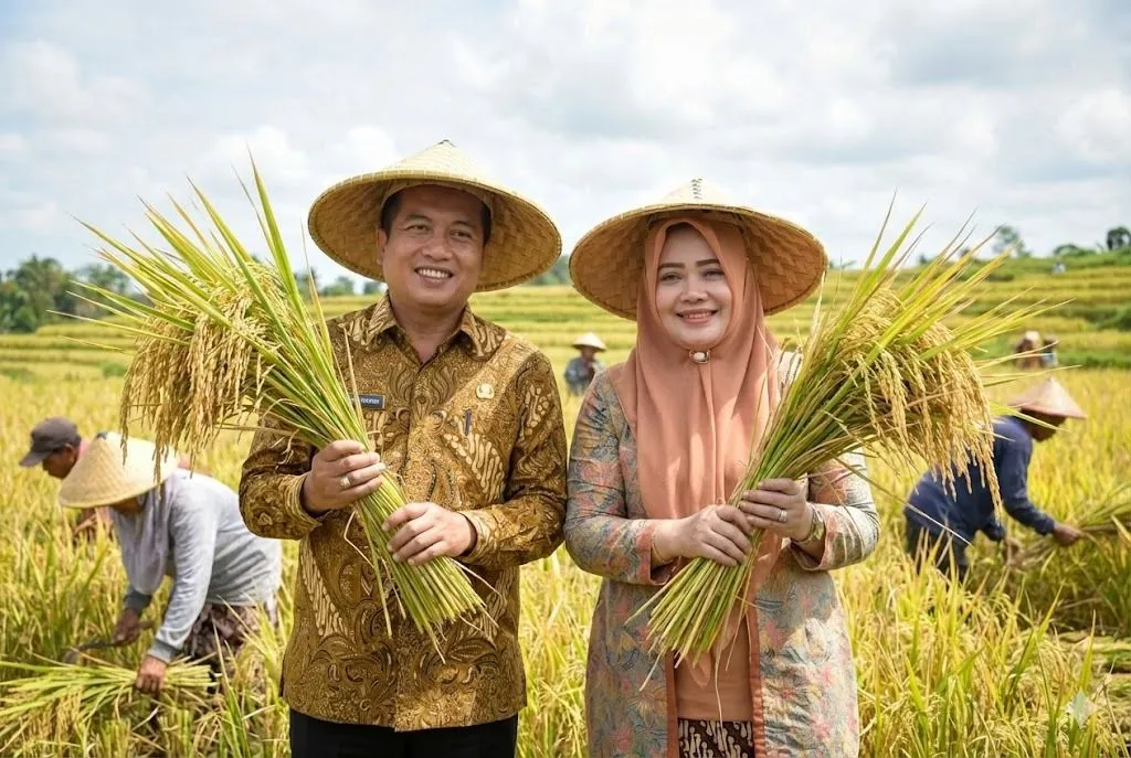 Produksi Padi NTB 2025 Naik 16,85%, Pemprov Optimistis Perkuat Swasembada Pangan 2026