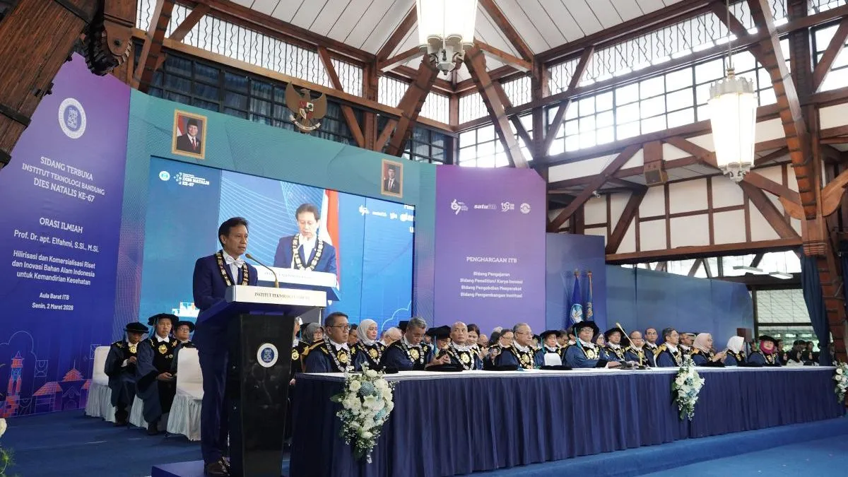 Dies Natalis ke-67 ITB: Penguatan Riset, Inovasi Berdampak, dan Hilirisasi Bahan Alam