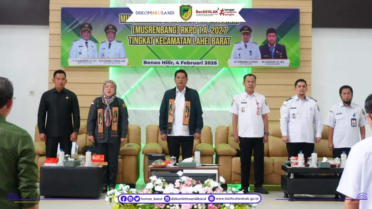Musrenbang Lahei Barat, Wabup Barito Utara Tekankan Kerja Cerdas dan Transparansi demi Kesejahteraan Warga