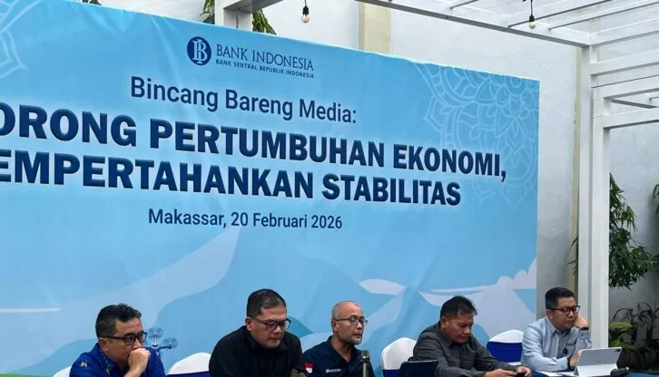 BI Sulsel Prediksi Ekonomi Sulsel Tumbuh Stabil 5–5,8 Persen pada 2026