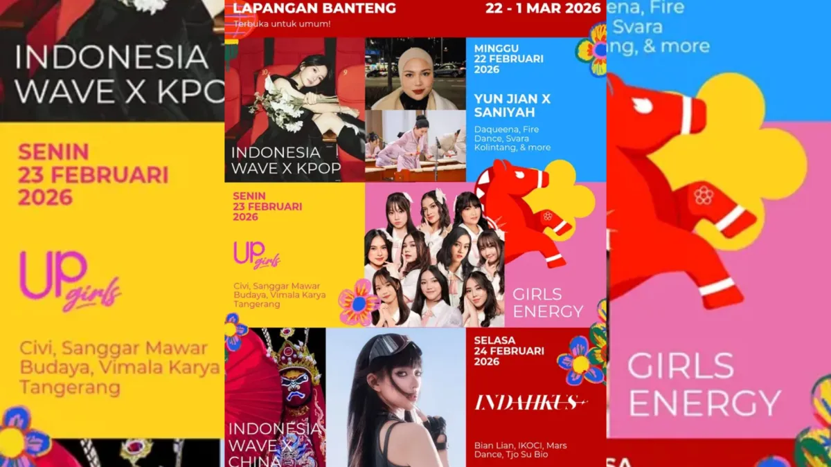 Indonesia Wave 2026 Digelar di Lapangan Banteng, Satukan K-Pop, Seni China, dan Kreativitas Komunitas
