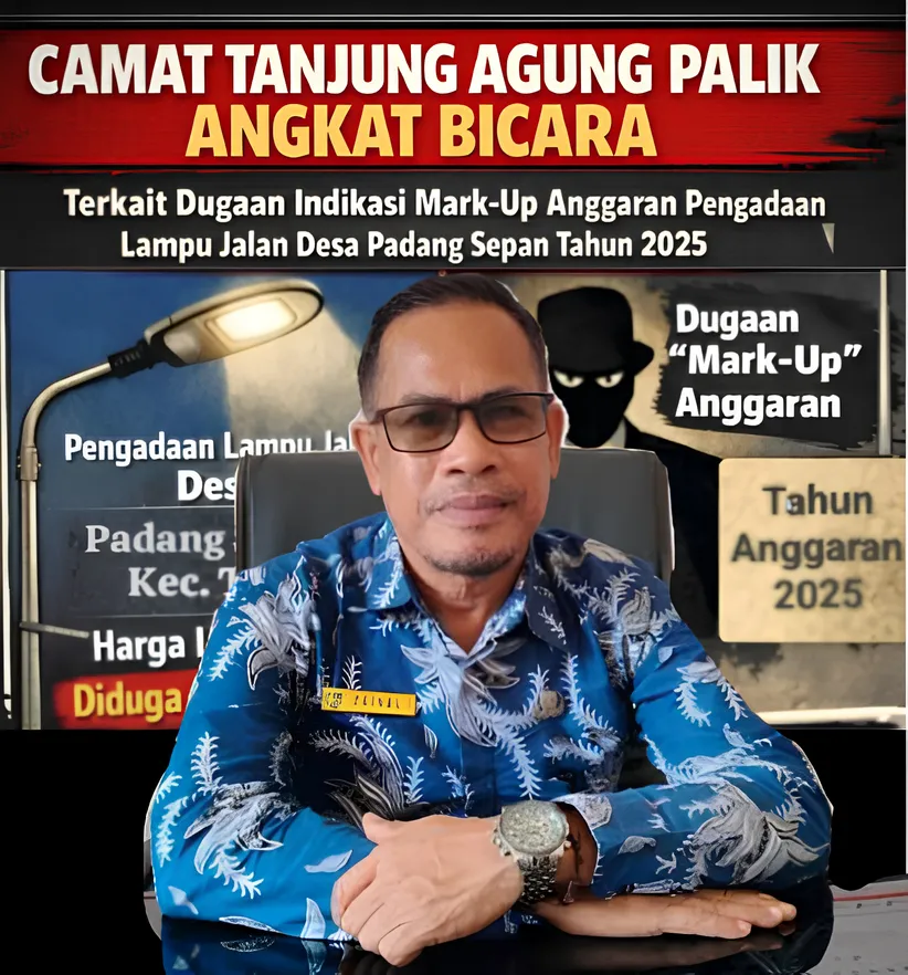 Camat Tanjung Agung Palik Respons Sorotan Anggaran Lampu Jalan Tenaga Surya di Desa Padang Sepan