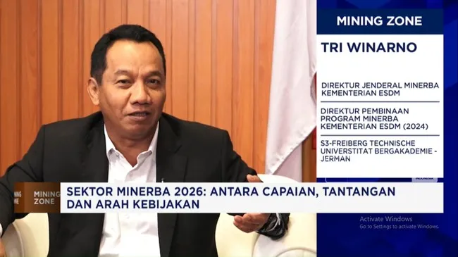 ESDM Catat Capaian Minerba 2025, Target PNBP 2026 Naik di Tengah Harga Komoditas Melemah