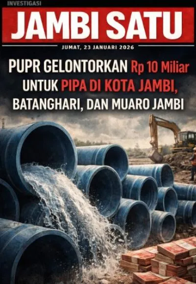 Kementerian PU Buka Tender Proyek Jaringan Perpipaan di Kota Jambi Senilai Rp 5 Miliar