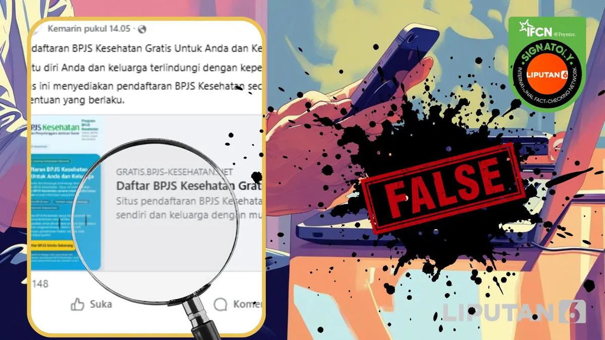 Cek Fakta: Link Pendaftaran BPJS Kesehatan Gratis Tanpa Iuran Bulanan Disebut Hoaks