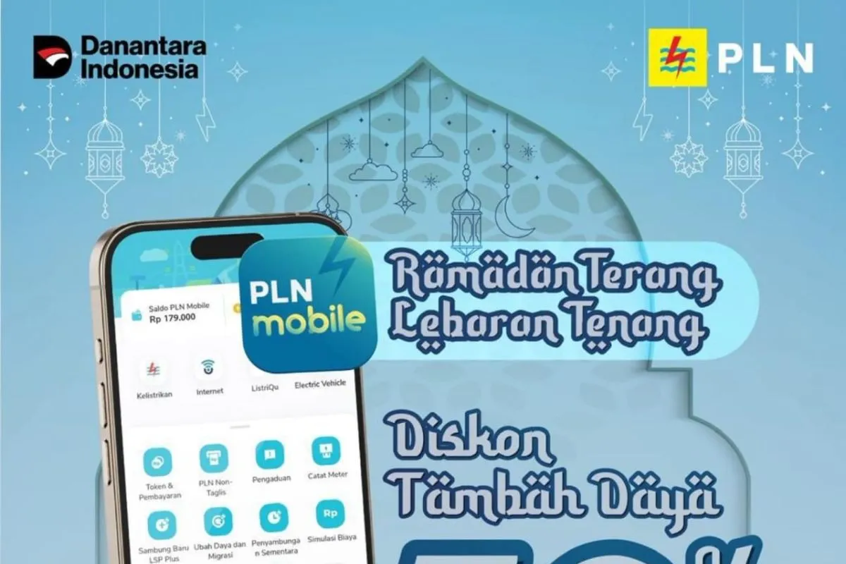 PLN Beri Diskon 50 Persen Biaya Tambah Daya lewat PLN Mobile pada Program Ramadan–Lebaran
