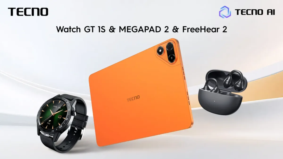 TECNO Perkenalkan MEGAPAD 2, Watch GT 1S, dan FreeHear 2 di MWC 2026, Masuk Ekosistem OneLeap