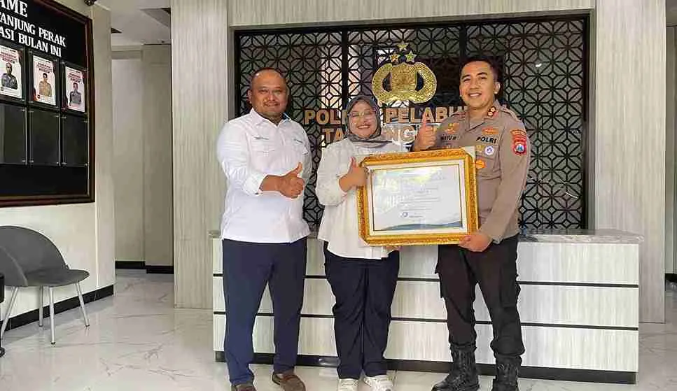 Polres Pelabuhan Tanjung Perak Terima Penghargaan Pelindo atas Pengamanan Arus Nataru 2025/2026