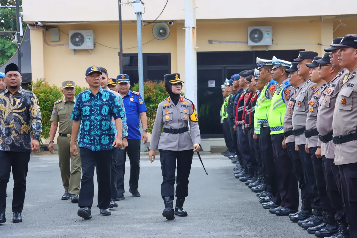 Polres Tebing Tinggi Gelar Apel Kesiapan Pengamanan Terpadu Jelang Imlek dan Ramadan