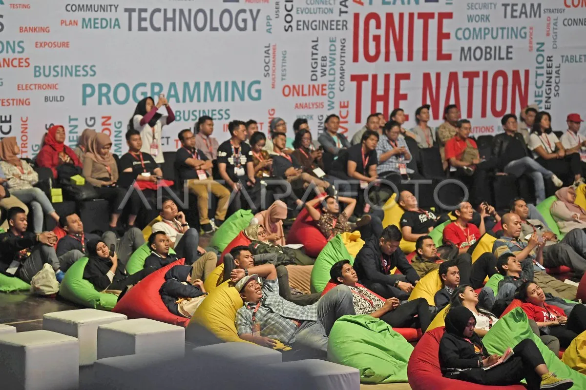 Peluncuran Ignite the Nation dalam Gerakan Nasional 1000 Startup Digital Satu Indonesia Digelar di Istora Senayan