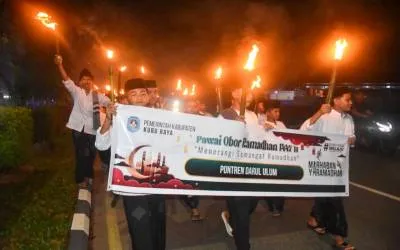 Pemkab Kubu Raya Gelar Pawai Obor Sambut Ramadan, Bupati Sujiwo Ingin Jadikan Agenda Tahunan