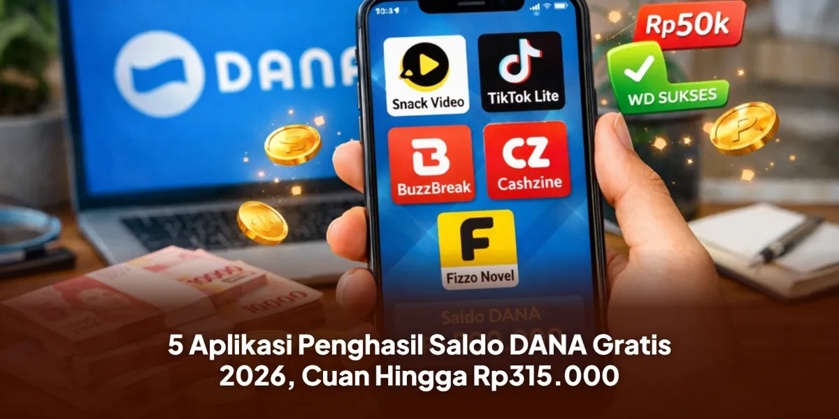 Daftar 5 Aplikasi yang Diklaim Bisa Menghasilkan Saldo DANA Gratis pada 2026, Potensi hingga Rp315.000