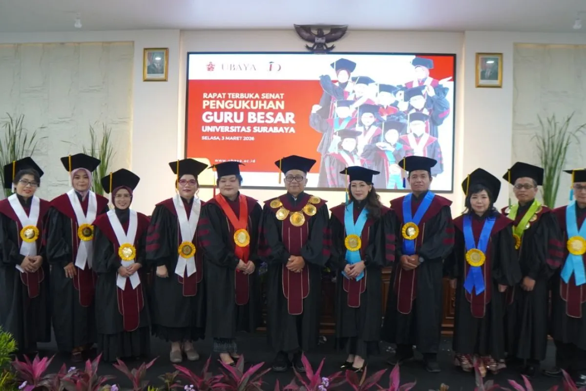 Ubaya Kukuhkan 10 Guru Besar Baru untuk Perkuat Riset dan Inovasi