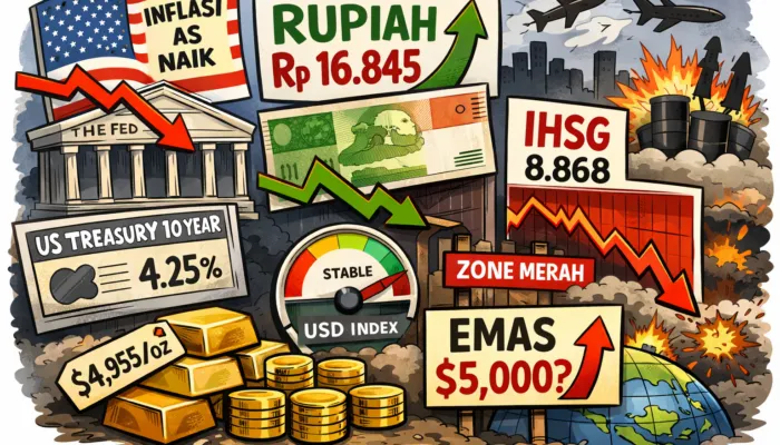 Data Ekonomi AS Sesuai Perkiraan, Rupiah Menguat Sementara IHSG Berbalik Melemah