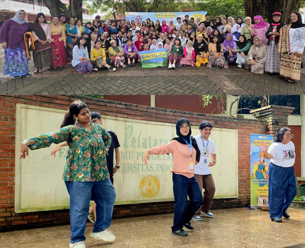 Mahasiswa Pertukaran AIESEC Ikut Latihan Tari dan Ngariung Bersama Bakul Budaya di FIB UI