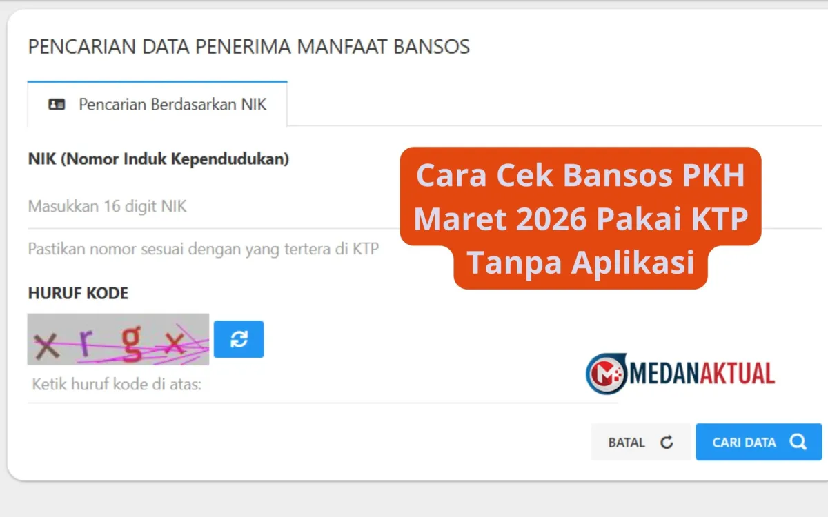 Cara Cek Status Bansos PKH Maret 2026 Pakai NIK KTP Tanpa Aplikasi