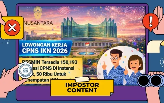 Tautan Pendaftaran Rekrutmen CPNS IKN 2026 di TikTok Disebut Hoaks