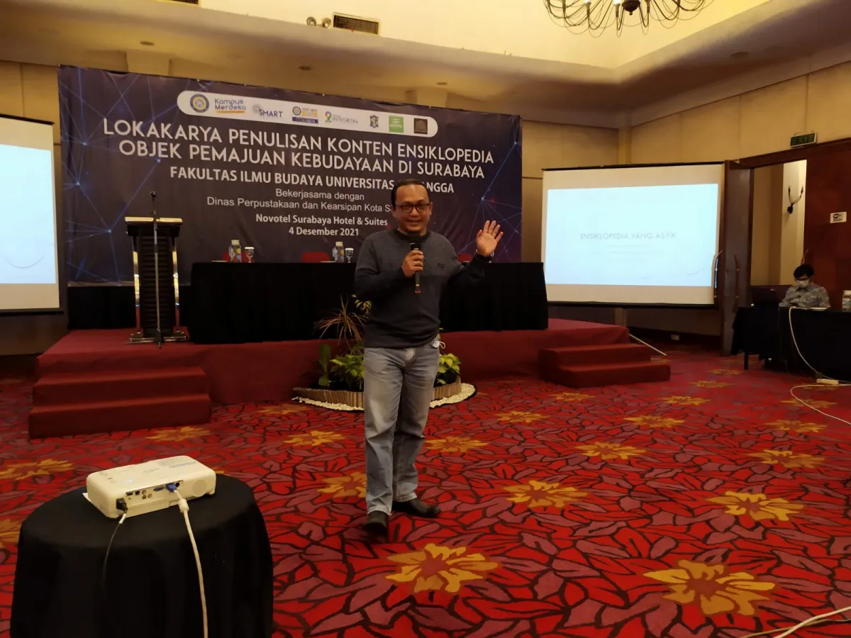 FIB UNAIR Gelar Lokakarya Penulisan Konten Ensiklopedia Budaya Surabaya Bersama Dispusip dan Komunitas