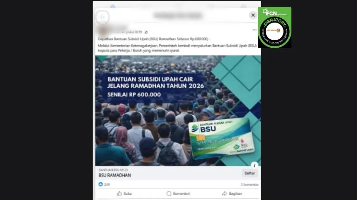 Kemnaker Tegaskan Hoaks Tautan Pendaftaran BSU Ramadan Rp 600.000, Masyarakat Diimbau Waspada