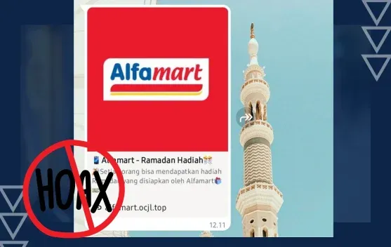 Tautan WhatsApp “Undian Ramadan Berhadiah dari Alfamart” Dipastikan Hoaks