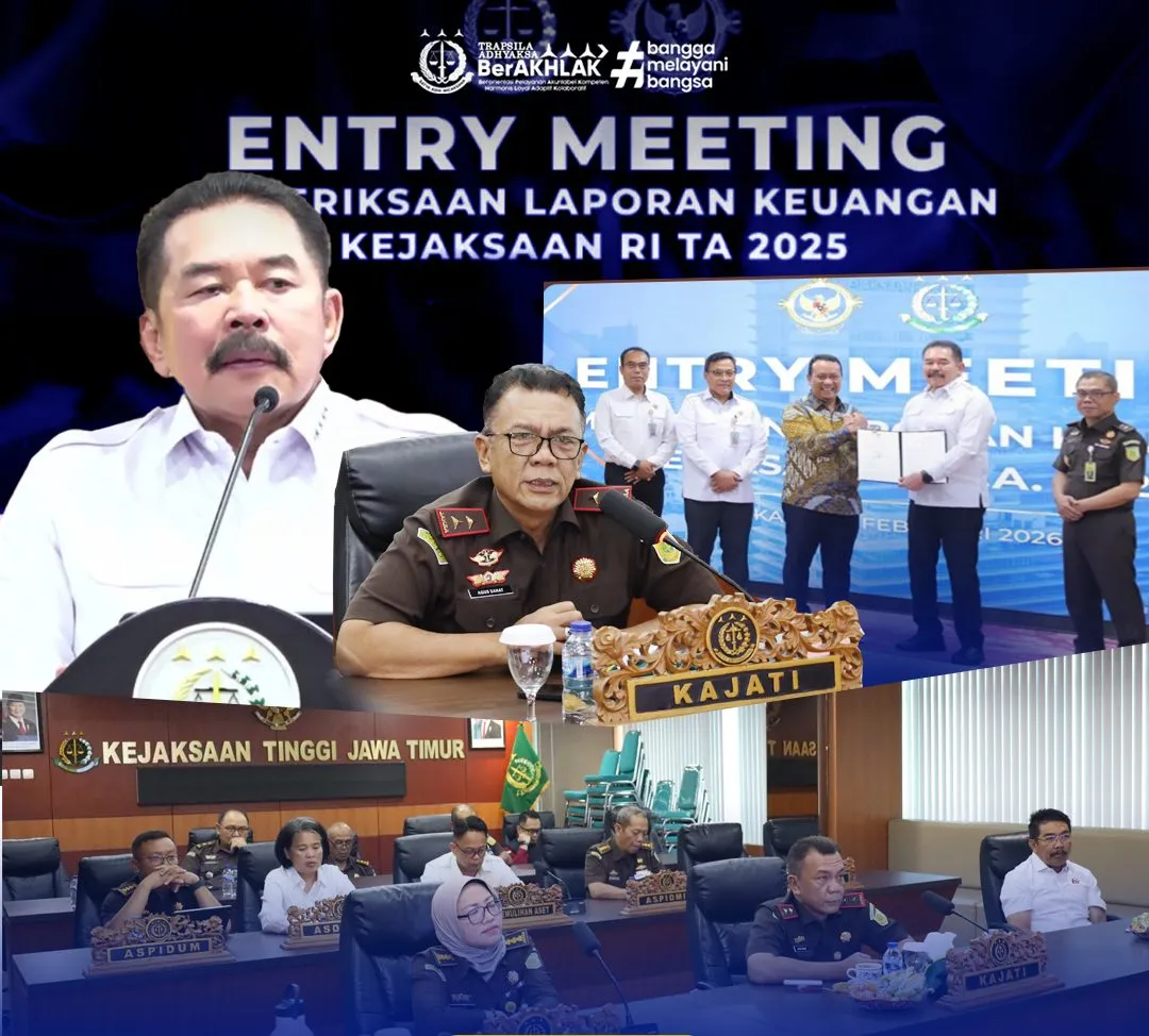 Kejati Jatim Ikuti Entry Meeting Pemeriksaan BPK atas Laporan Keuangan Kejaksaan RI TA 2025