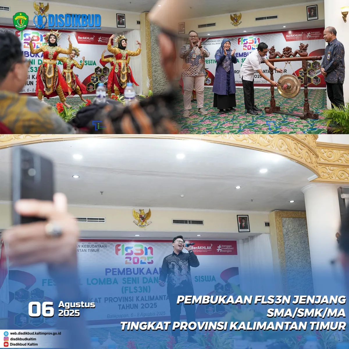 FLS3N Kaltim 2025 Diikuti 230 Siswa dari 10 Daerah, Pertandingkan 15 Cabang Lomba