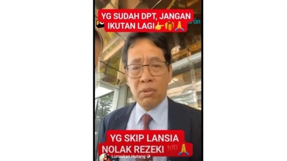 Cek Fakta: Video Purbaya Disebut Umumkan Bantuan Lansia Saat Ramadan Ternyata Hasil Manipulasi AI