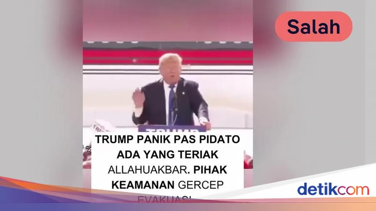Cek Fakta: Klaim Trump Panik karena Suara Takbir