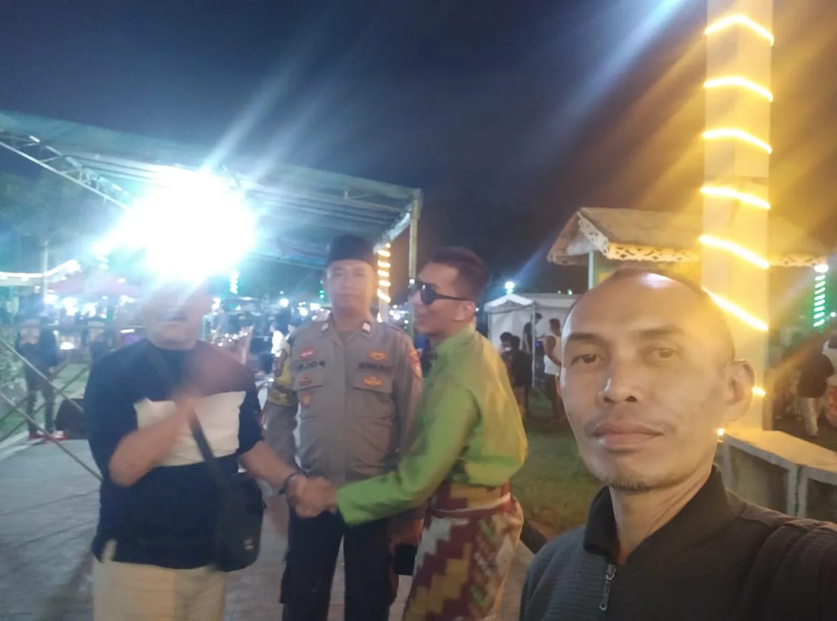 Polsek Pontianak Timur Amankan Penutupan Lomba Musik Bangun Sahur di Masjid Jami