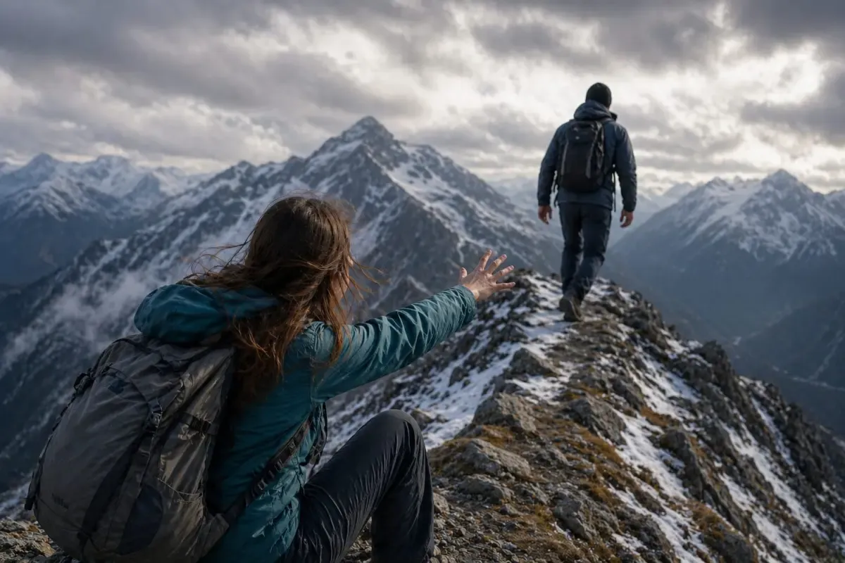 #AlpineDivorce Viral di Media Sosial, Soroti Risiko Putus Hubungan Ekstrem di Gunung