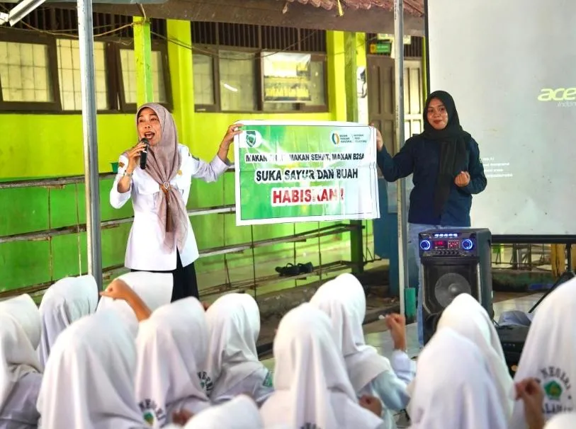 DKP3 Balangan Gelar B2SA Goes to School di MTsN 4, Tekankan Pentingnya Gizi Seimbang untuk Cegah Stunting