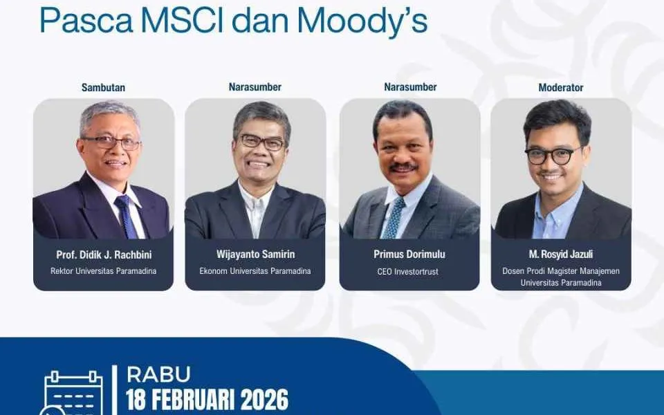Didik J. Rachbini: Pasar Modal Indonesia Mengisyaratkan Sedang Sakit Usai MSCI dan Moody’s