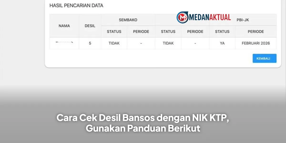 Panduan Cek Desil Bansos dengan NIK KTP lewat Aplikasi dan Situs Kemensos
