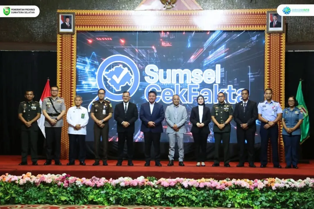 Gubernur Sumsel Lantik 72 Pengurus Bakohumas dan Resmikan Platform Sumsel Cek Fakta