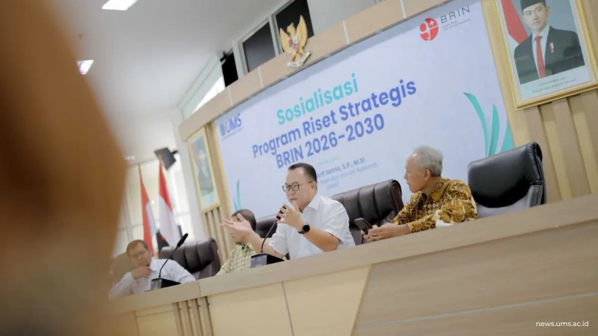 UMS Sosialisasikan Program Riset Strategis BRIN 2026–2030, Dorong Sinergi dan Hilirisasi Riset