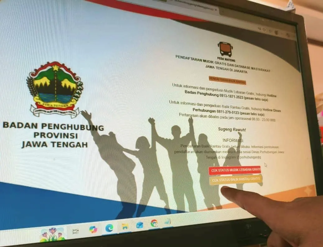 Pendaftaran Balik Rantau Gratis Jateng 2026 Dibuka 12–13 Maret, Ini Syarat dan Jadwalnya